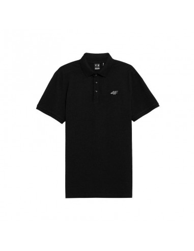 4F Î‘Î½Î´ÏÎ¹ÎºÏŒ T-shirt Polo ÎœÎ±ÏÏÎ¿ H4L22-TSM355-20S